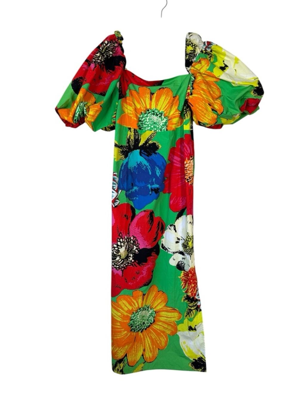 Christopher John Rogers X Target Colorful Floral Midi Dress Womens 10 Tropical